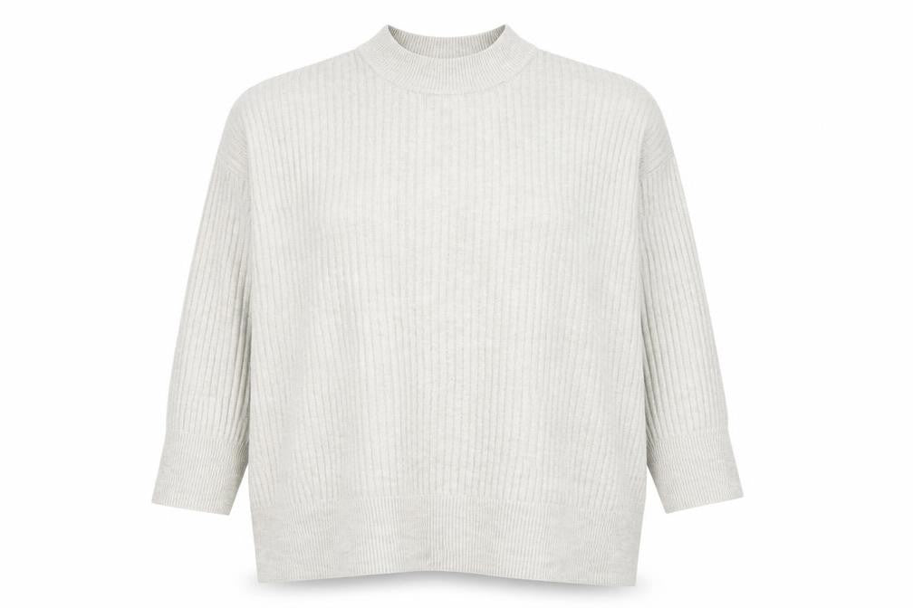 H&M Womens Grey Round Neck Polyester Pullover Jumper Size XL