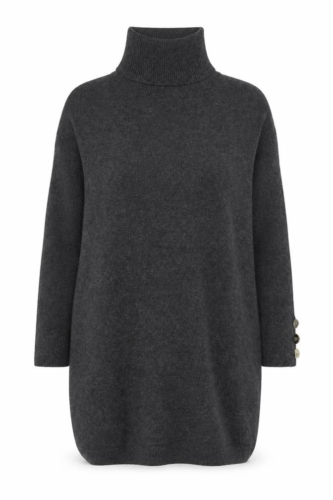 Primark Womens Grey Roll Neck Polyester Pullover Jumper Size 10