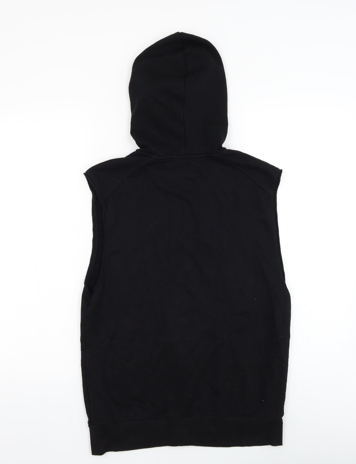 Divided by H&M Womens Black Cotton Vest Sweatshirt Size S Zip