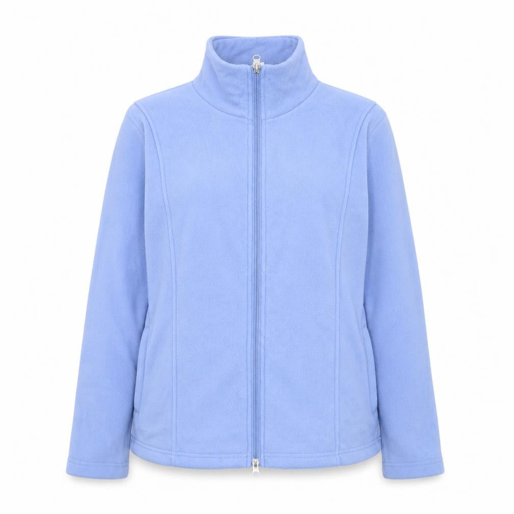 Anne De Lancay Womens Blue Polyester Full Zip Sweatshirt Size S Zip