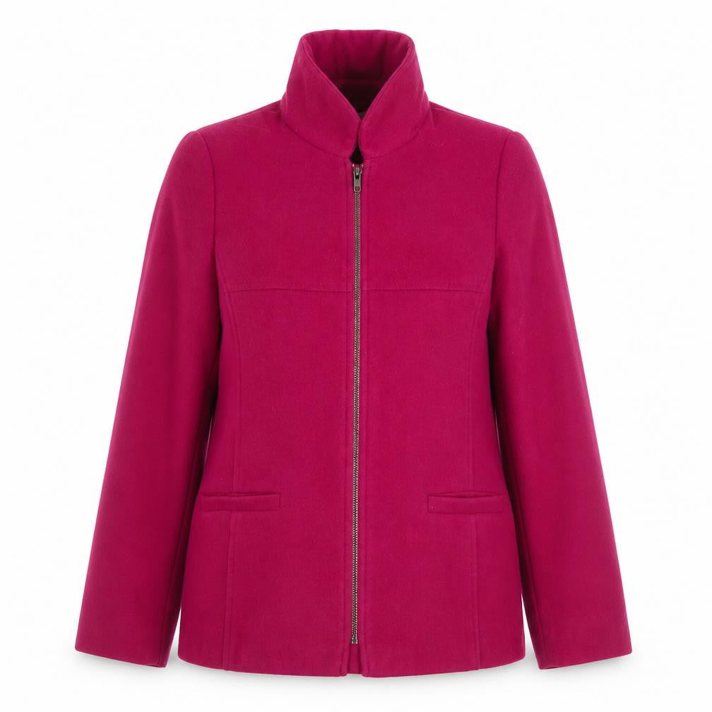 Gerard Womens Pink Overcoat Coat Size 14 Zip
