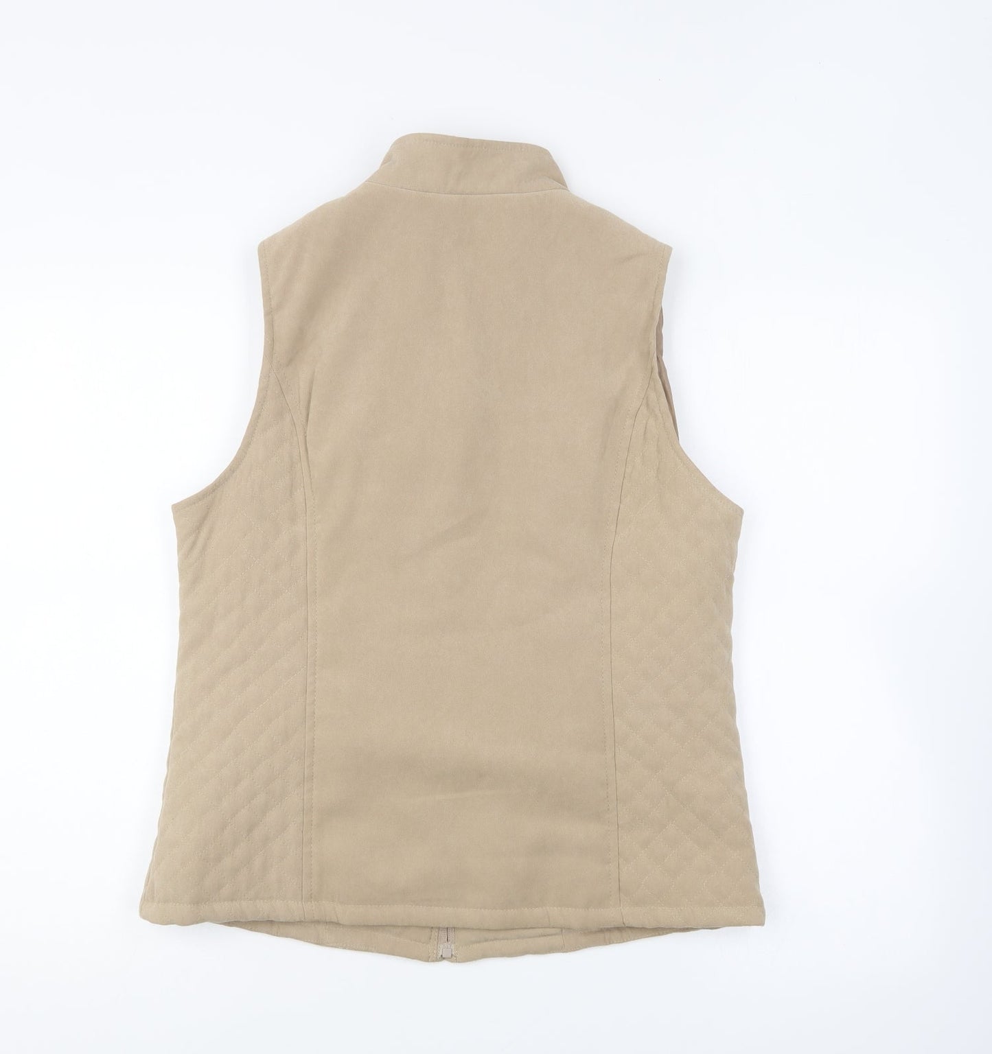 EWM Mens Beige Gilet Jacket Size S Zip