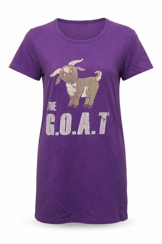 Mont Noir Womens Purple Polyester T-Shirt Dress Size 8 Round Neck Pullover - The G.O.A.T