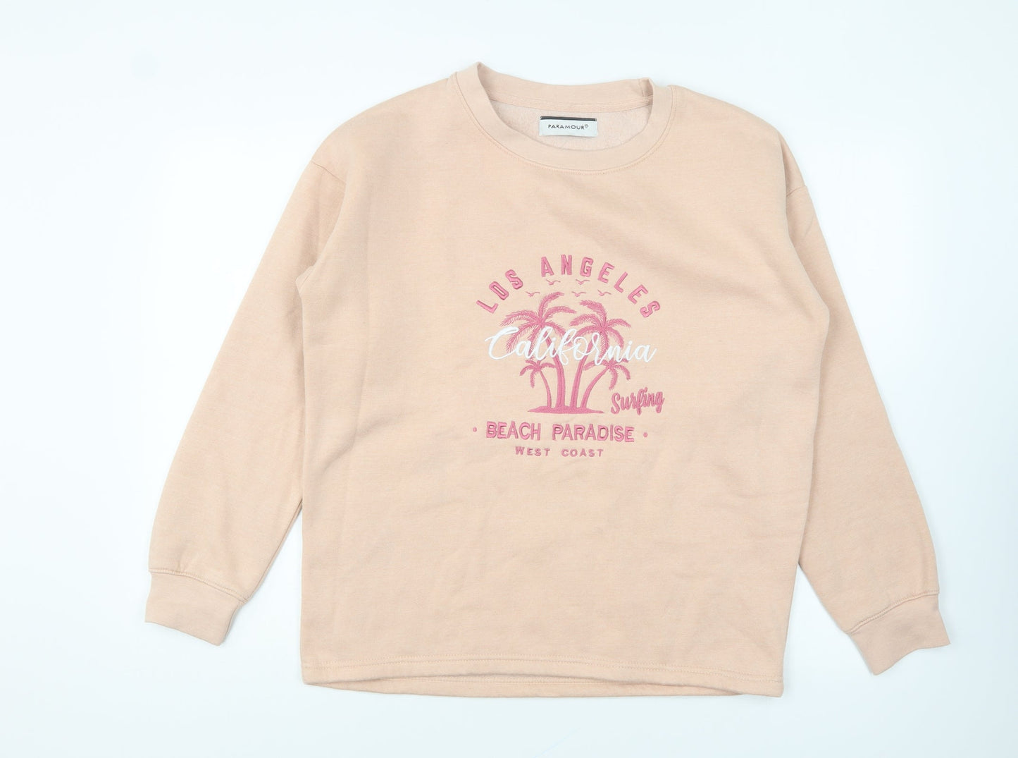 Paramour Womens Pink Cotton Pullover Sweatshirt Size S Pullover - Los Angeles