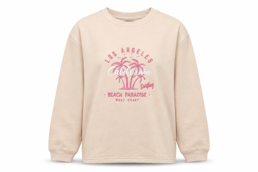 Paramour Womens Pink Cotton Pullover Sweatshirt Size S Pullover - Los Angeles