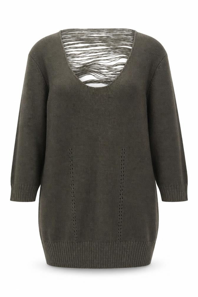 Atmosphere Womens Green Round Neck Acrylic Pullover Jumper Size 18