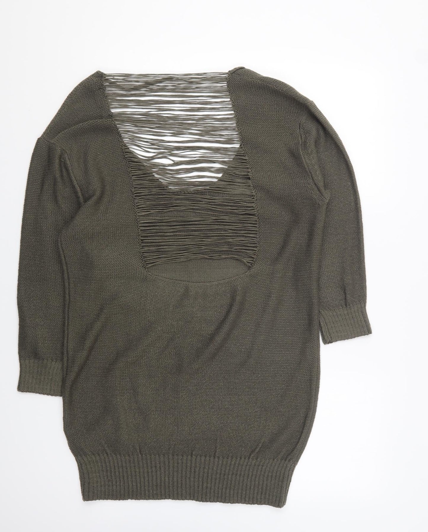 Atmosphere Womens Green Round Neck Acrylic Pullover Jumper Size 18