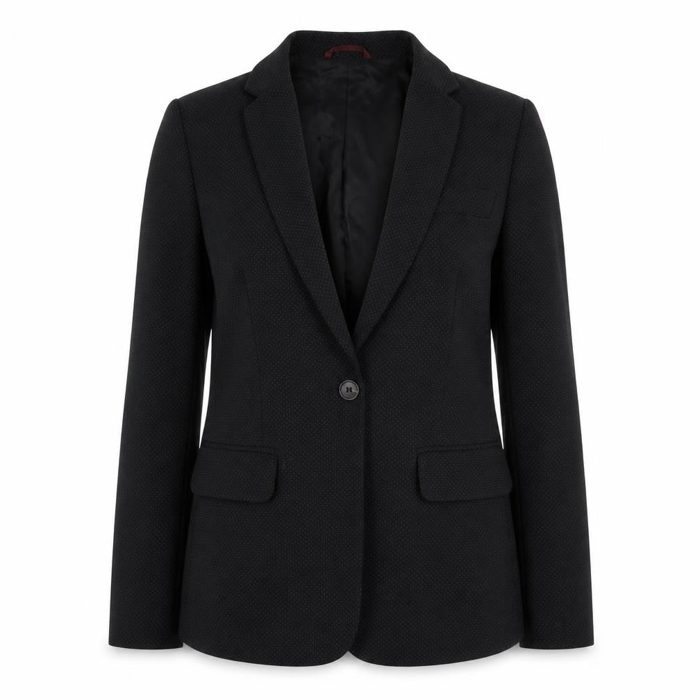 NEXT Womens Black Polka Dot Polyester Jacket Suit Jacket Size 8