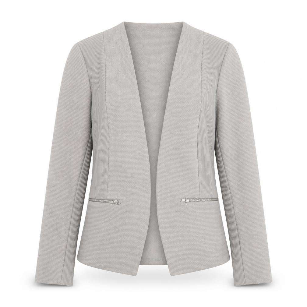Paraphrase Womens Grey Jacket Blazer Size 10