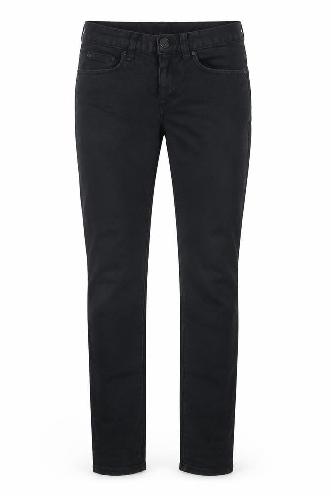 H&M Womens Black Cotton Skinny Jeans Size 4 L30 in Regular Button