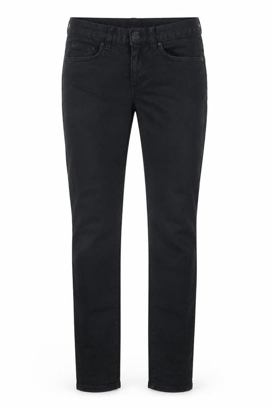 H&M Womens Black Cotton Skinny Jeans Size 4 L30 in Regular Button