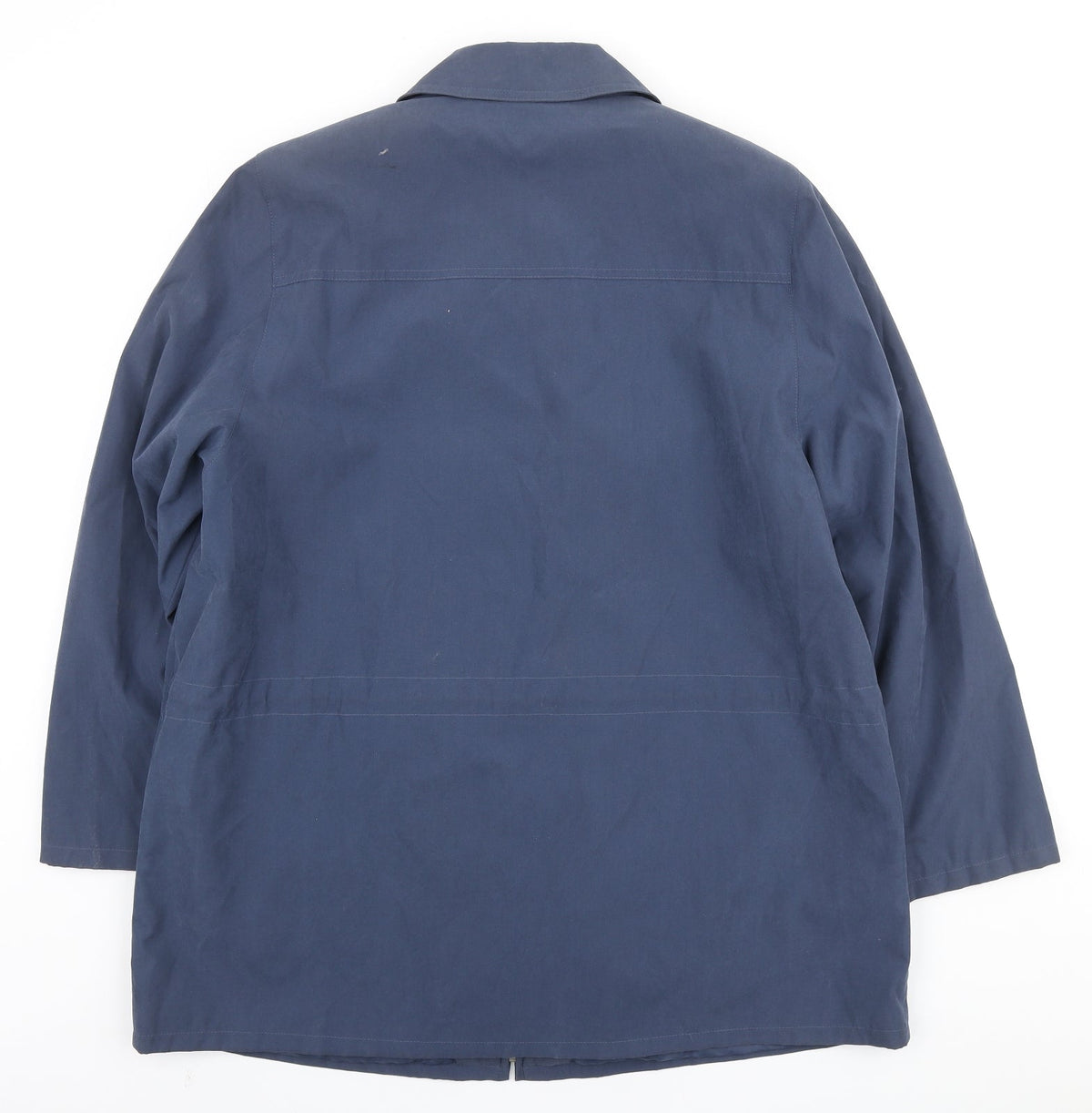 Preworn Womens Blue Jacket Coat Size L Zip