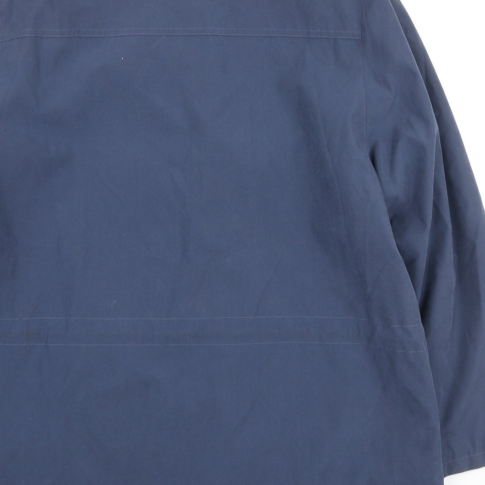 Preworn Womens Blue Jacket Coat Size L Zip