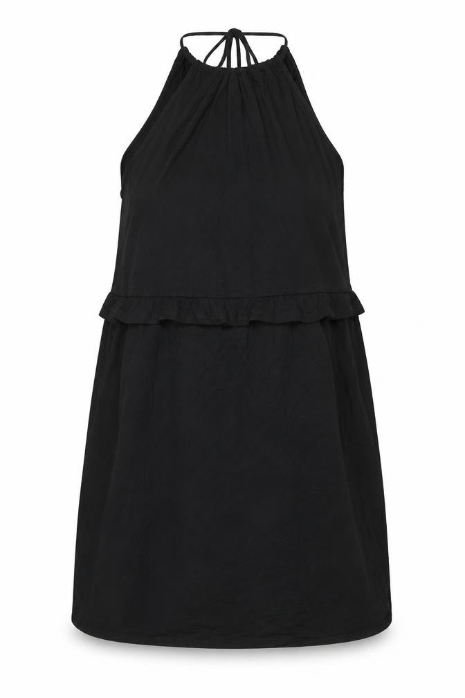 George Womens Black Viscose Mini Size M Halter Tie