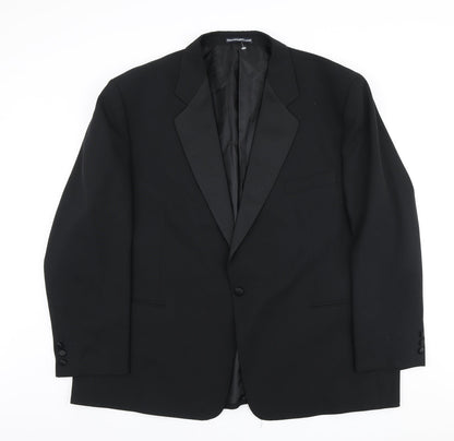 Preloved Greenwoods Classic Mens Black Polyester Jacket Suit Jacket - Front
