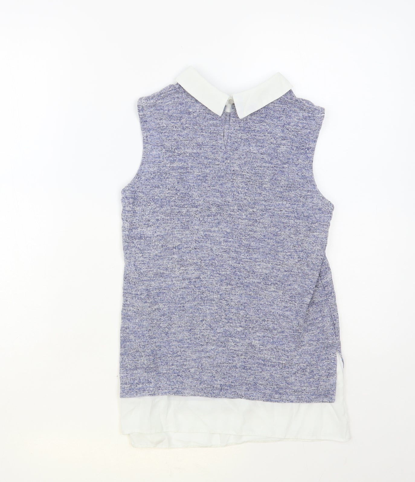 Atmosphere Womens Blue Viscose Basic Blouse Size 6 Collared