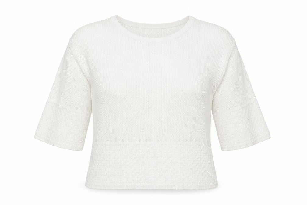 New Look Womens White Boat Neck Cotton Pullover Jumper Size 8