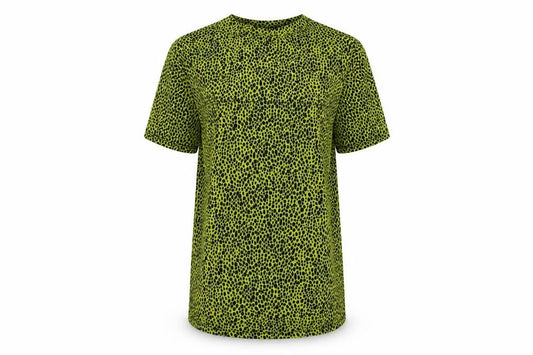 Motel Rocks Womens Yellow Animal Print Cotton T-Shirt Dress Size XS Round Neck Pullover