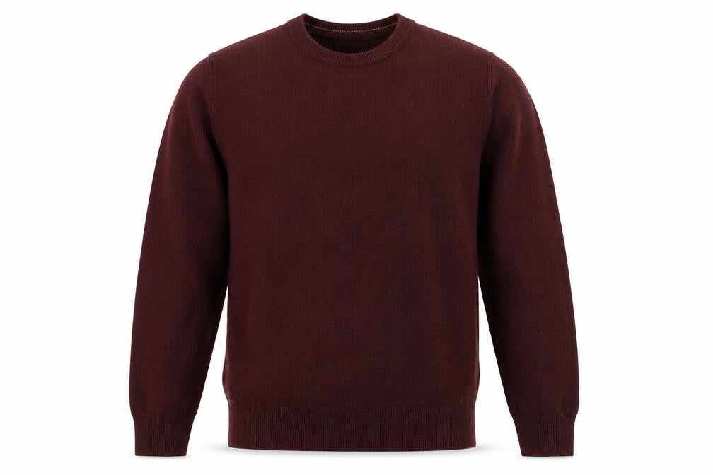 Matalan Mens Brown Round Neck Acrylic Pullover Jumper Size M