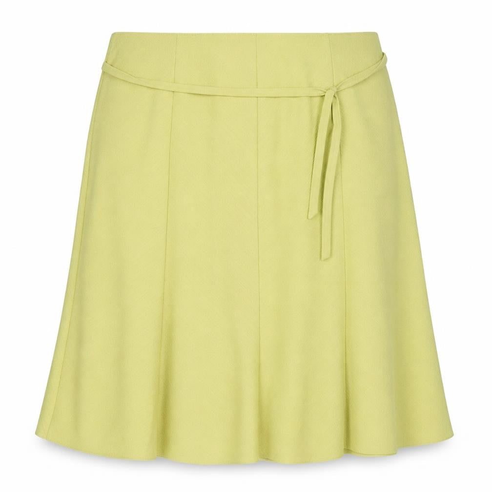 BM Womens Green Polyester Flare Skirt Size 20 Drawstring