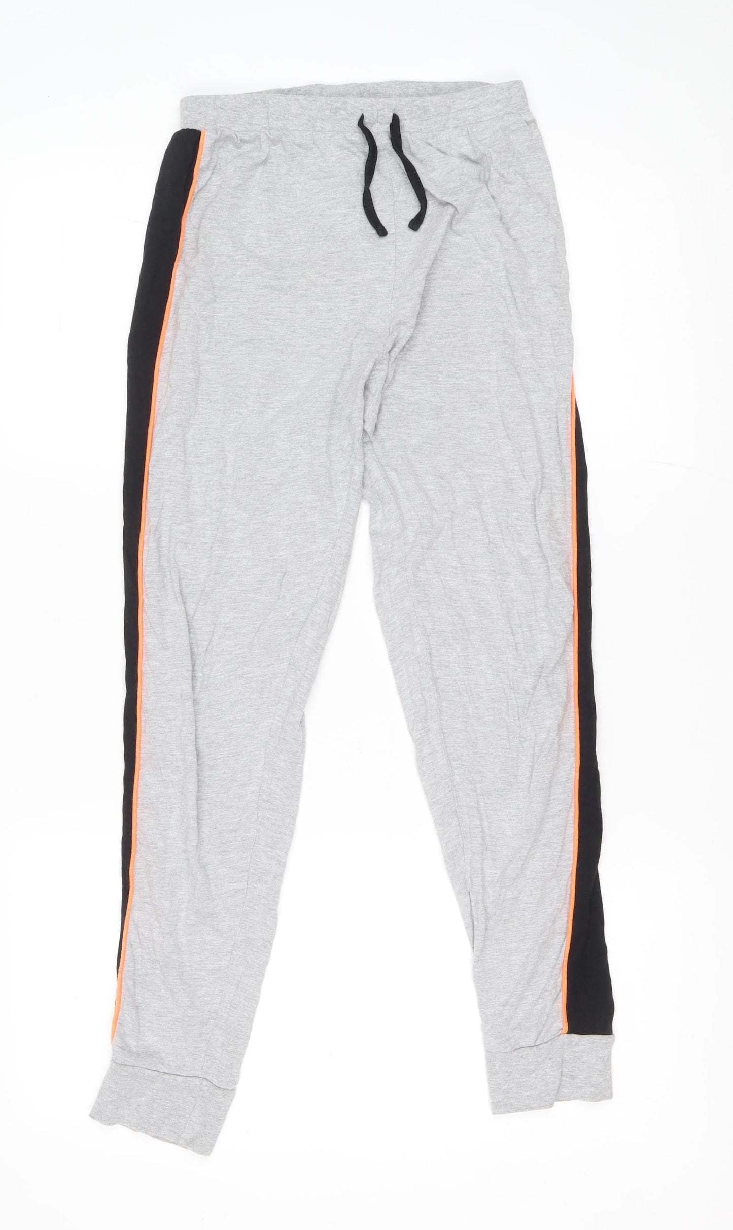 Dunnes Stores Mens Grey Cotton Snow Pants Trousers Size 31 in L27 in Regular Drawstring
