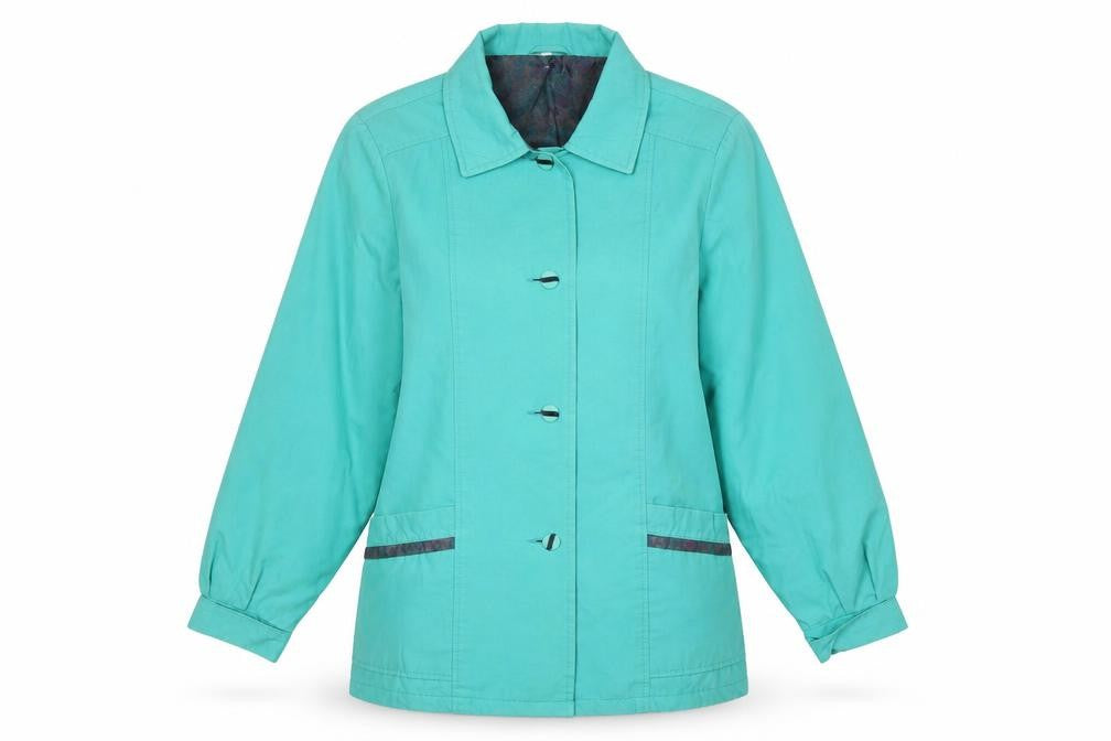 Preworn Womens Green Jacket Size M Button