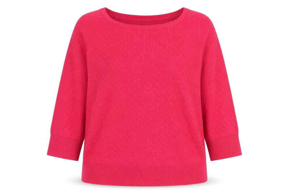 Per Una Womens Pink Square Neck Acrylic Pullover Jumper Size 14
