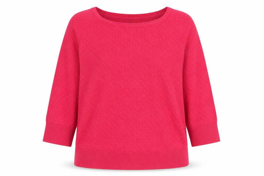 Per Una Womens Pink Square Neck Acrylic Pullover Jumper Size 14