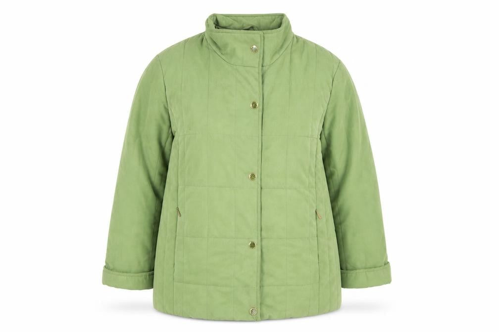 Kohler & Krenzer Womens Green Quilted Coat Size 20 Zip