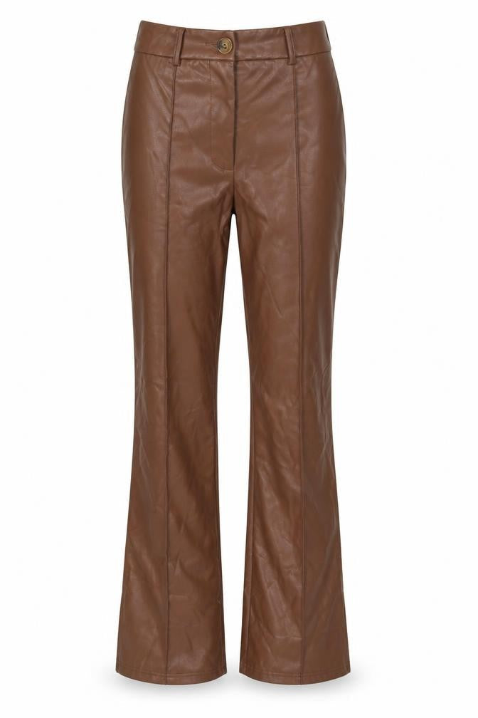 SheIn Womens Brown Polyester Trousers Size XS L29 in Regular Zip