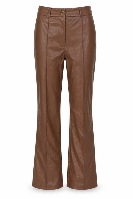 SheIn Womens Brown Polyester Trousers Size XS L29 in Regular Zip
