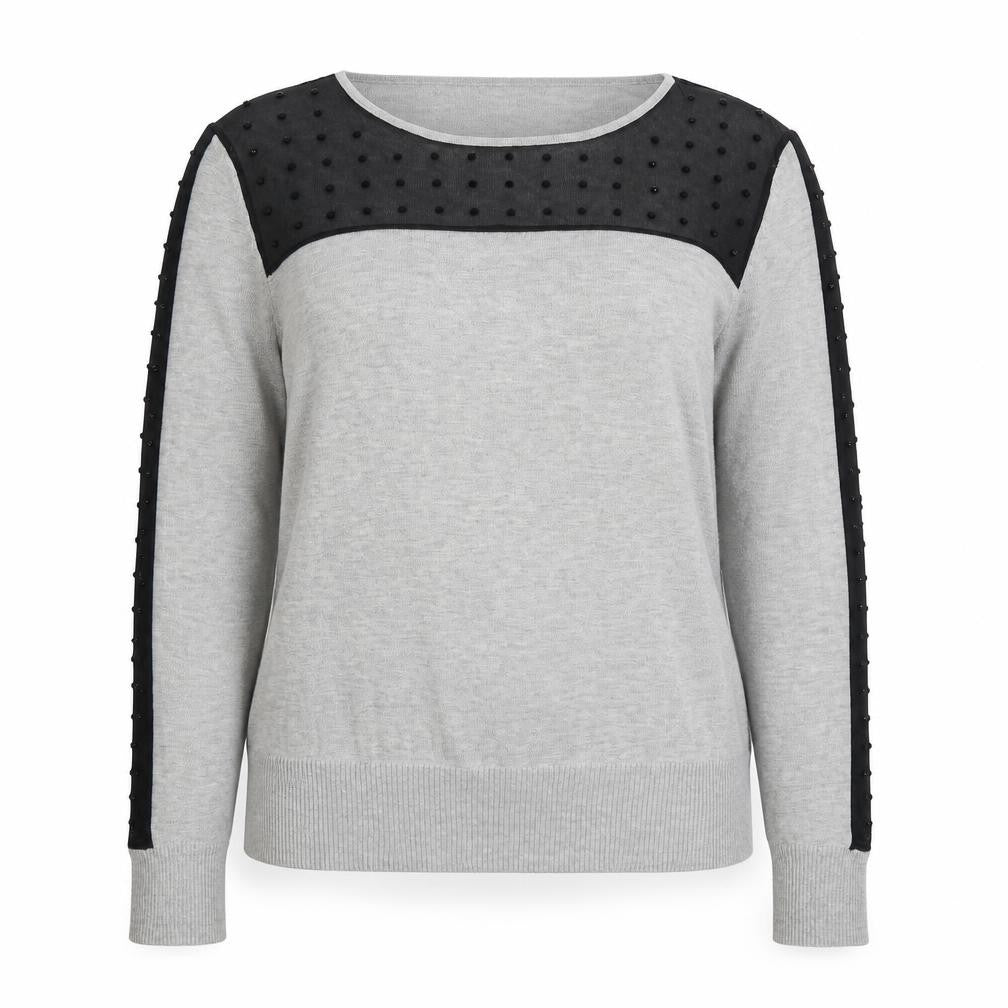 Debenhams Womens Grey Boat Neck Viscose Pullover Jumper Size 14