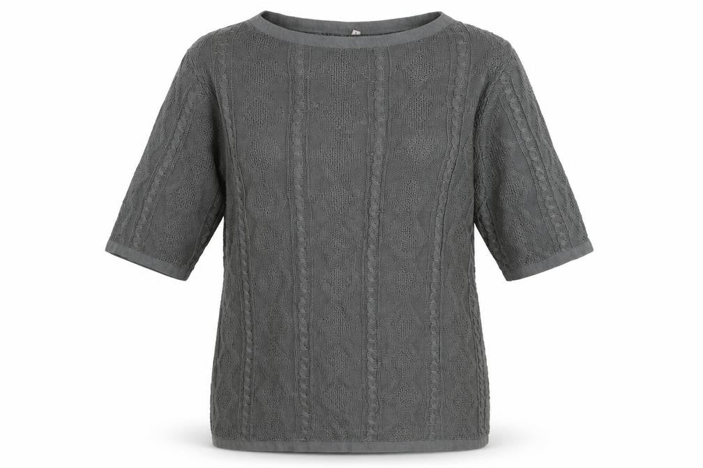 Preworn Womens Grey Boat Neck Acrylic Pullover Jumper One Size