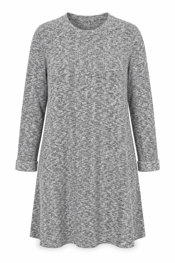 New Look Womens Grey Round Neck Polyester Pullover Jumper Size 14
