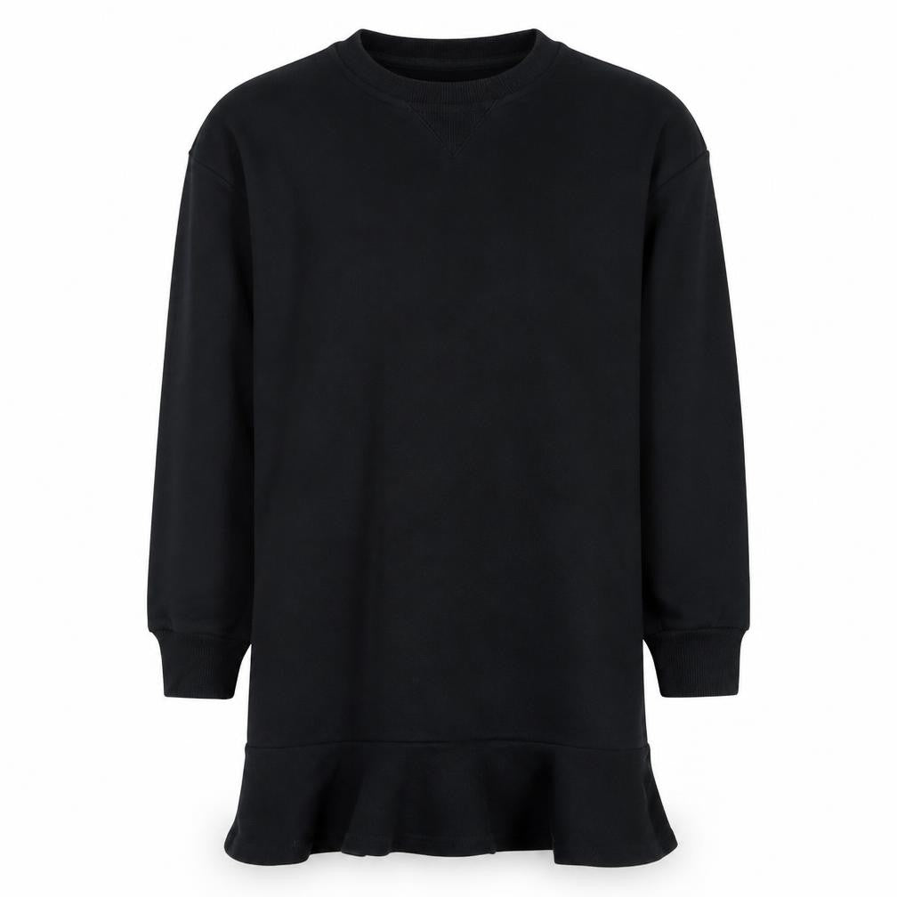 Baleno Girls Black Cotton Pullover Sweatshirt Size 10-11 Years Pullover