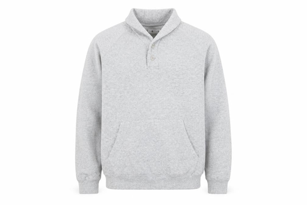 Rail Mens Grey Polyester Pullover Sweatshirt Size M