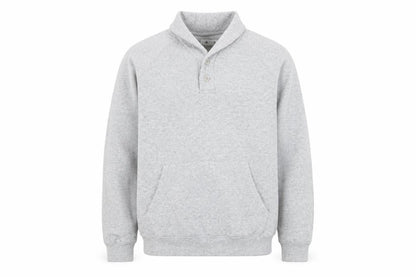 Rail Mens Grey Polyester Pullover Sweatshirt Size M