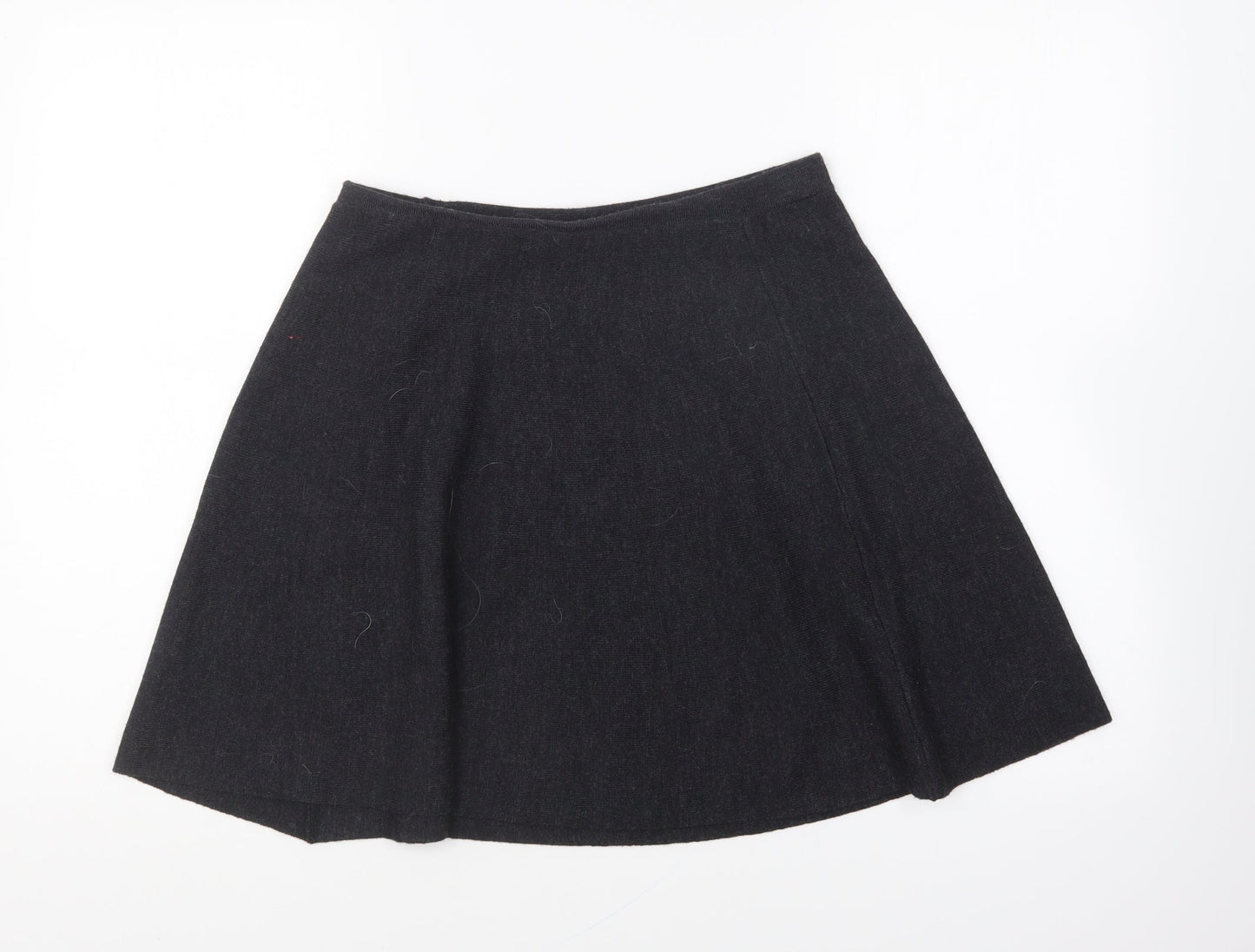 Tahari Womens Grey Acrylic Skater Skirt Size S