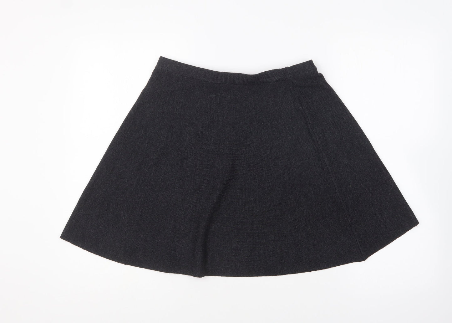 Tahari Womens Grey Acrylic Skater Skirt Size S