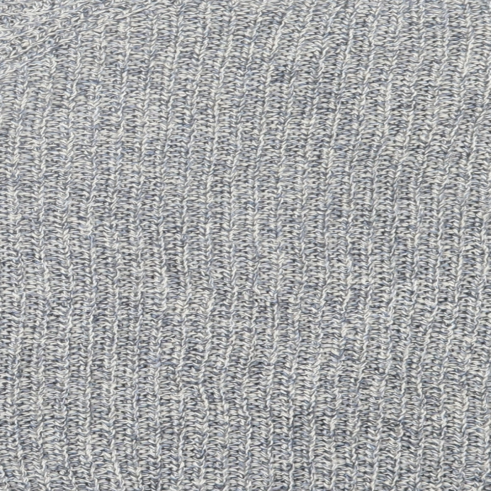 Noon Womens Blue Crew Neck Linen Pullover Jumper Size M