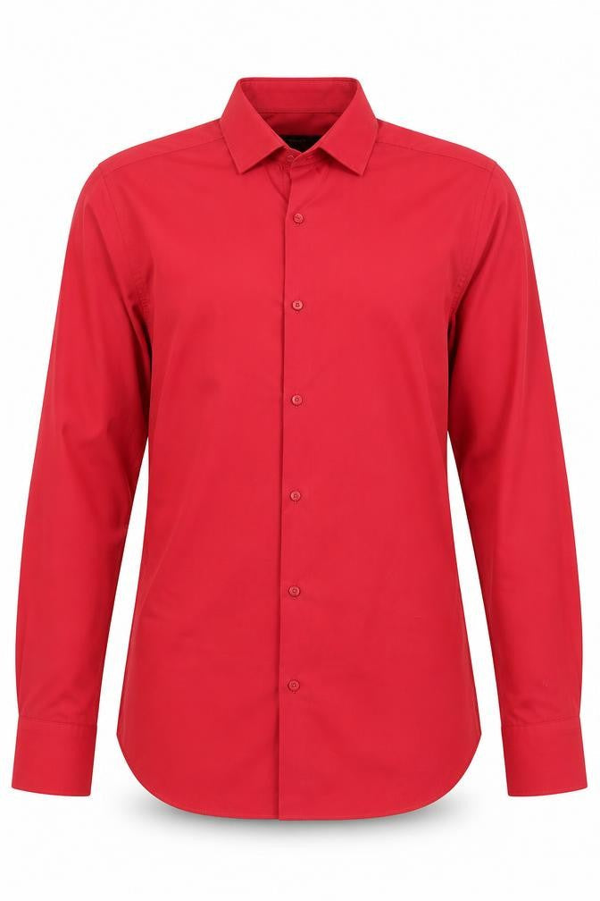 Ventuno 21 Mens Red Cotton Button-Up Size M Collared Button