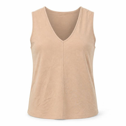 ASOS Womens Beige Viscose Basic Tank Size 10 V-Neck