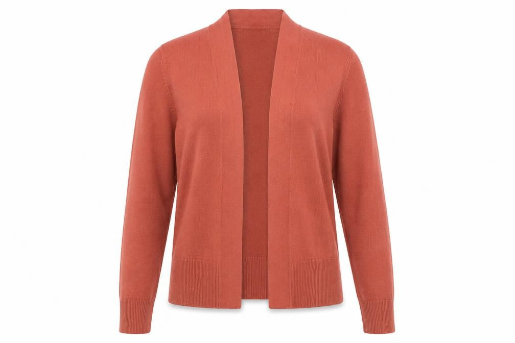 Marks & Spencer Womens Pink V-Neck Acrylic Cardigan Jumper Size S