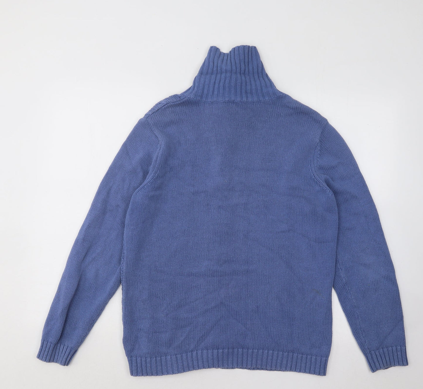 Bonmarché Womens Blue Acrylic Cardigan Jumper Size M