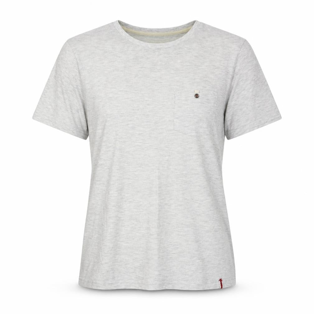 72 Lord St Womens Grey Cotton Basic T-Shirt Size M Round Neck