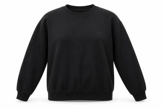 Boohoo Womens Black Polyester Pullover Sweatshirt Size 8 Pullover