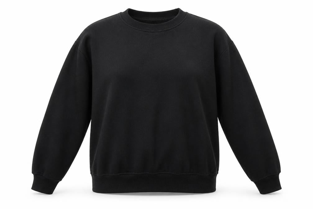 Boohoo Womens Black Polyester Pullover Sweatshirt Size 8 Pullover