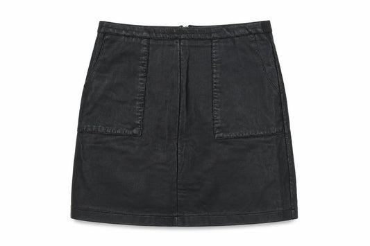 NEXT Womens Black Polyester A-Line Skirt Size 10 Zip