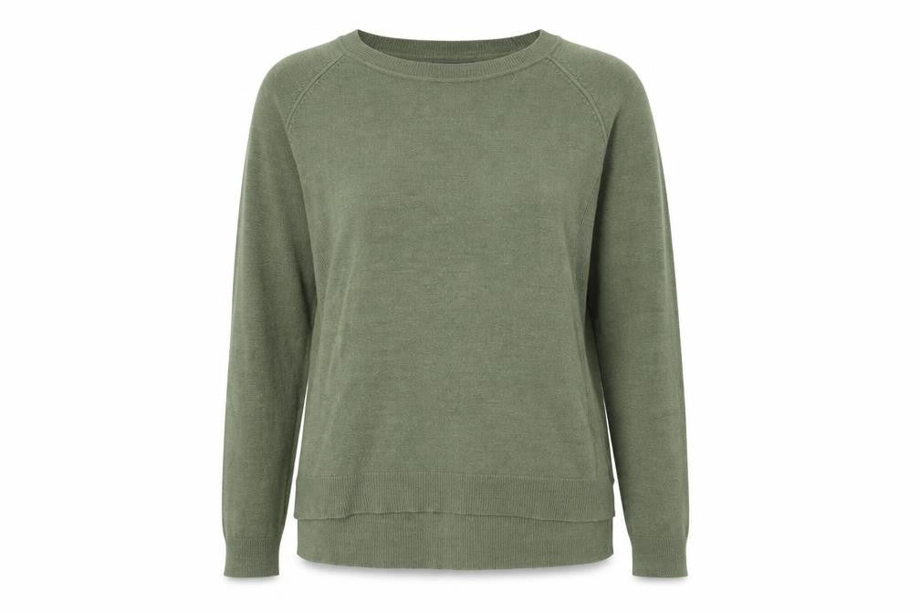 Primark Womens Green Round Neck Polyester Pullover Jumper Size L
