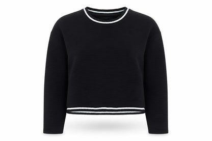 Next Womens Black Round Neck Polyester Pullover Jumper Size 14 - Ribbed